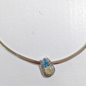 Ethiopian opal pendant and necklace